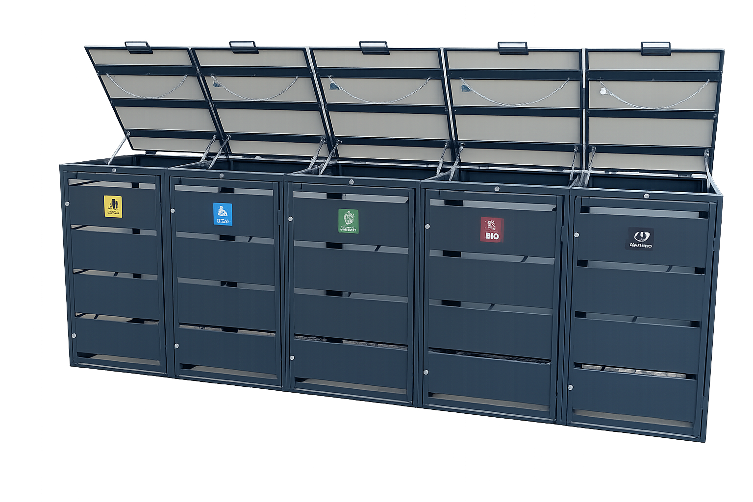 Osłony śmietnikowe metalowe